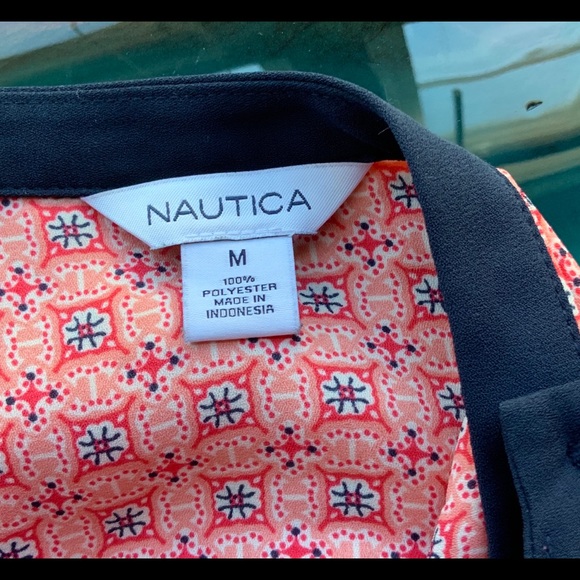 Nautica sleeveless button up blouse Sz medium - Picture 5 of 5